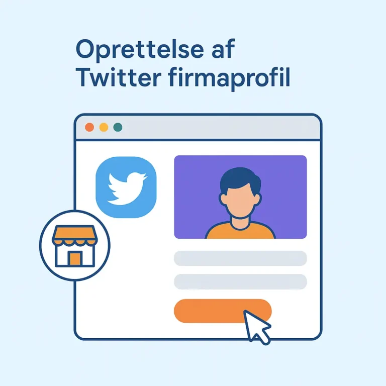 Opret X twitter firmaprofil