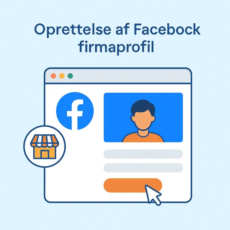 Opret facebook firmaprofil